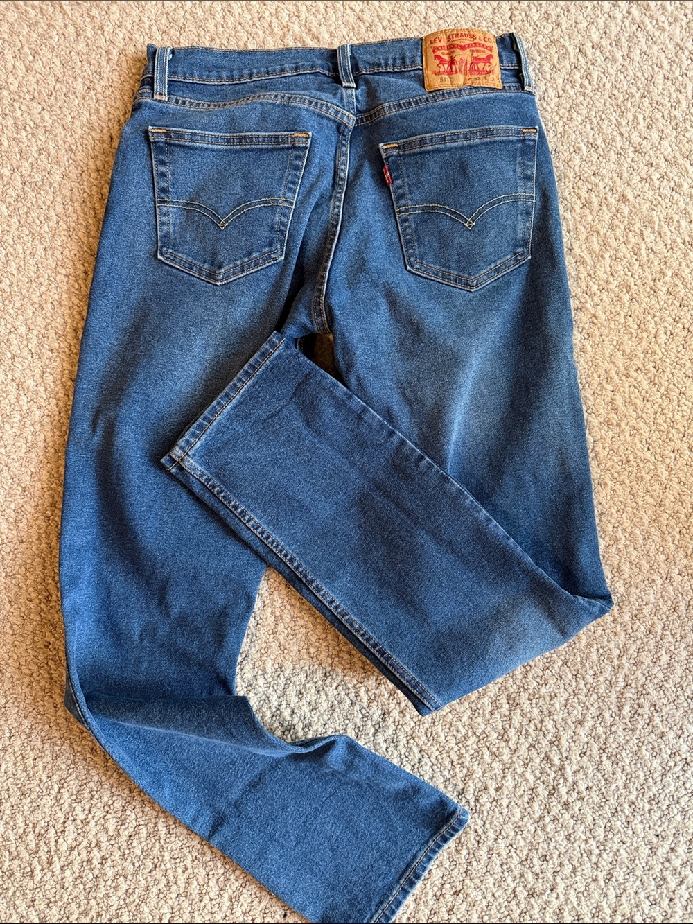 Levi's Men's Dark Blue Straight-Leg Jeans size 32/33